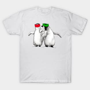Festive Penguin Chicks T-Shirt